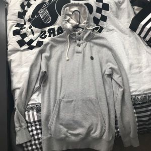 Volcom Gray Hoodie Size LARGE & WORN