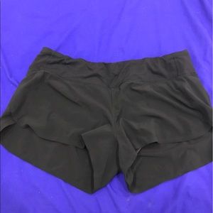 Lulu lemon black running shorts