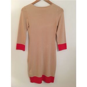 SOLD: NWOT Tan Midi Dress