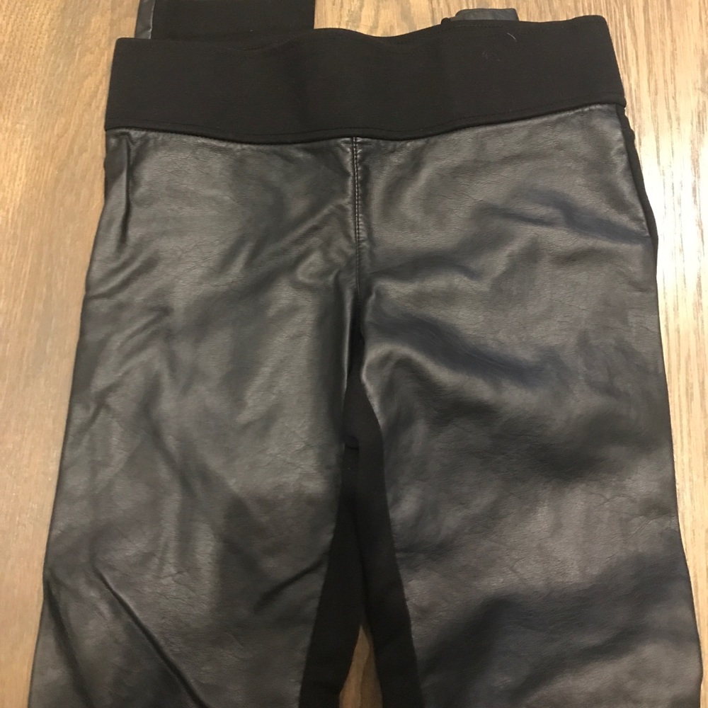 Club Monaco Leather leggings