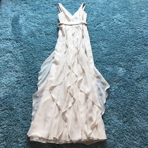 Vera Wang size 8 champagne bridesmaids dress.