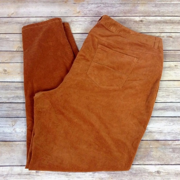 Plus Size Jeans Alert! CATO Rust Orange Pants - Picture 1 of 5