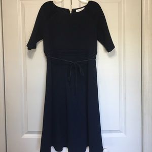 Motherhood Maternity blue dress .