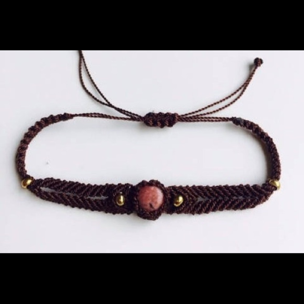 Macrame Gemstone Bracelet