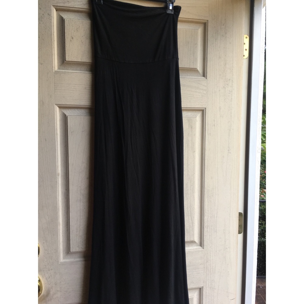 maxi skirt/strapless dress