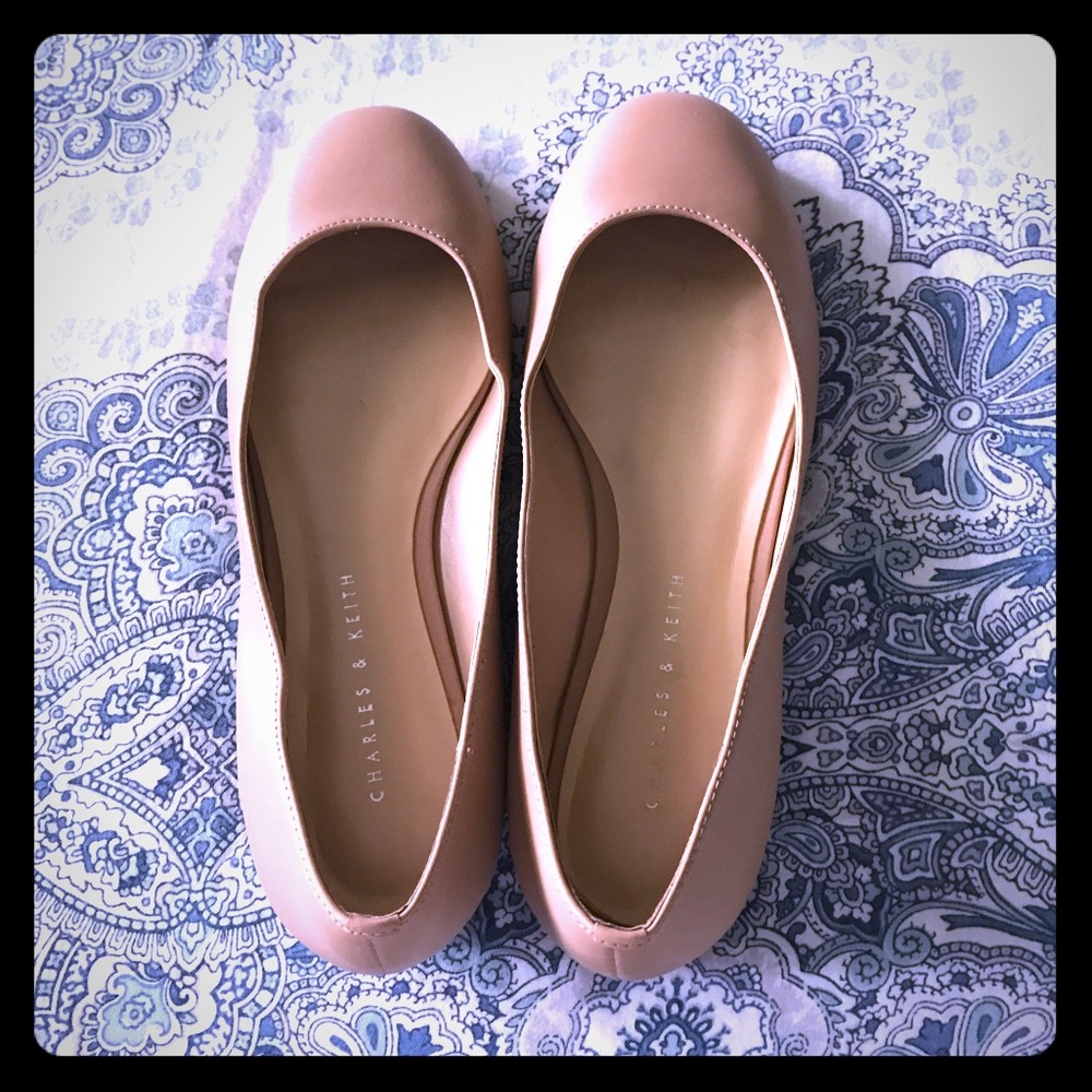 Charles & Keith Nude Mary Jane