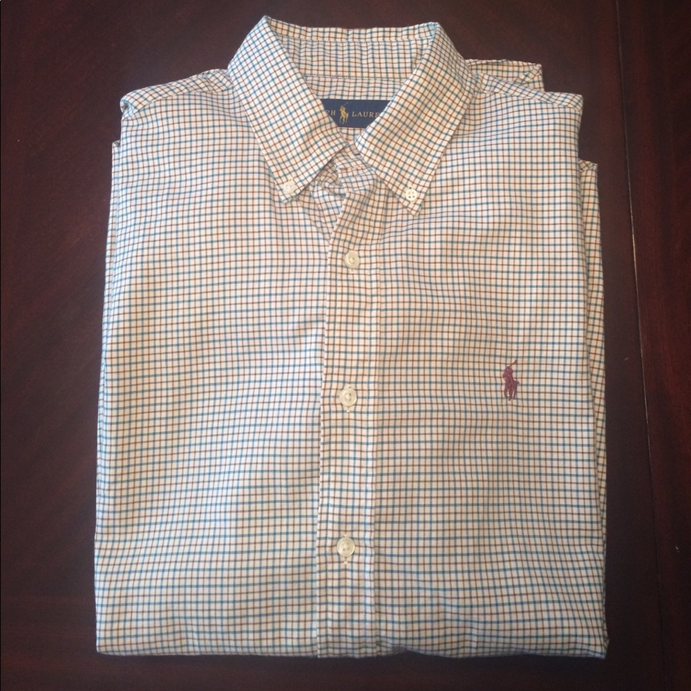 Worn once, Ralph Lauren dress shirt