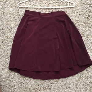 flowy Burgundy skirt