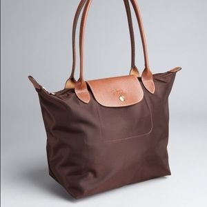 Brown Longchamp Large Le Pilage Tote