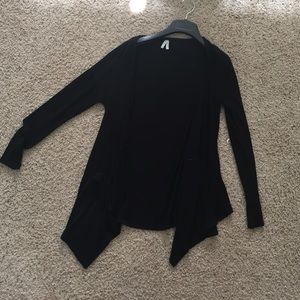 black cardigan