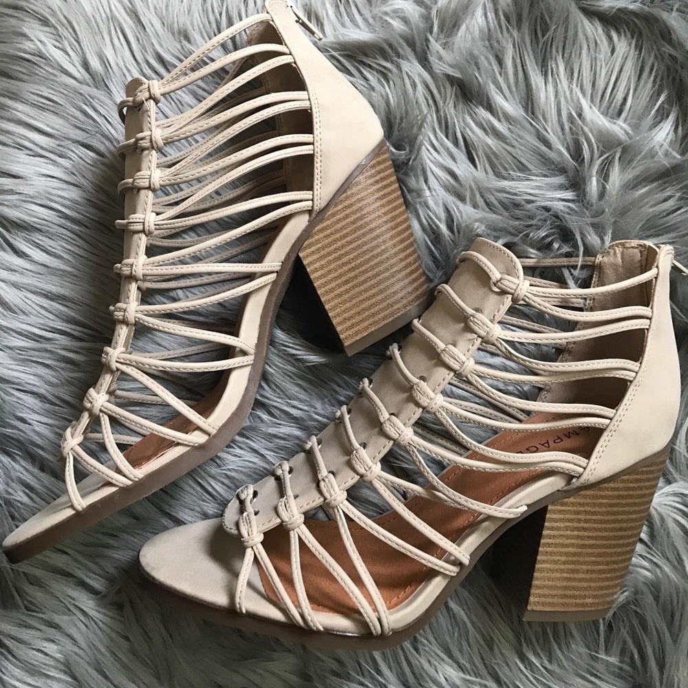 Rampage Caged Block Heels