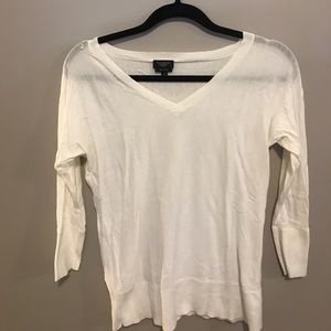 White talbots quarter length sweater