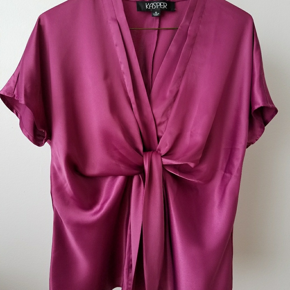 Kasper Plum Blouse