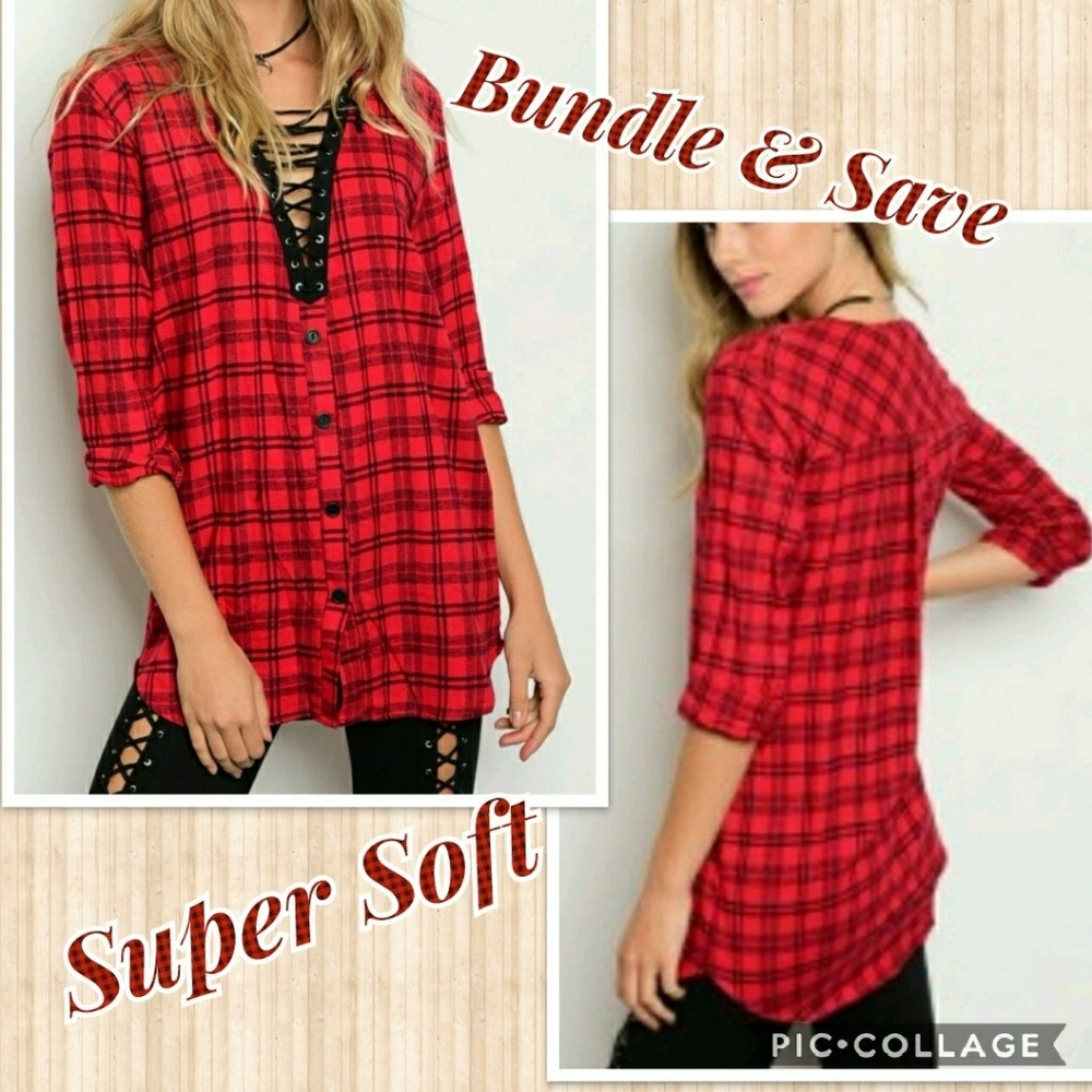 🆕"LEANNE " PLAID Shirt