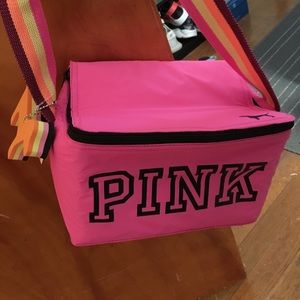 NWT PINK lunchbox with Pink dog keychain