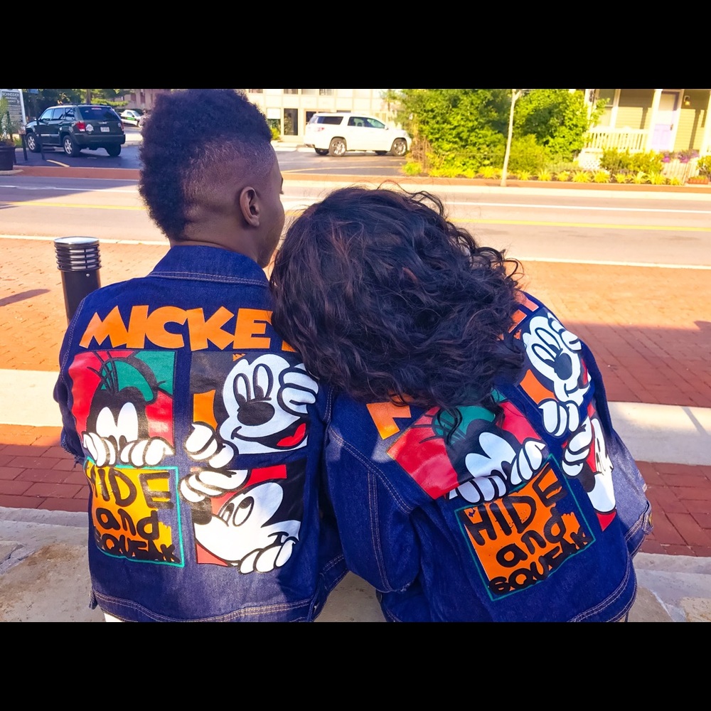 Denim Rihanna couples jacket
