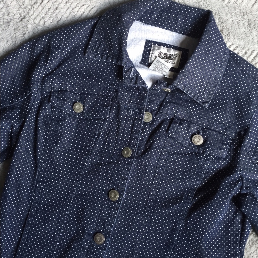 Denim Pin Dot Jacket