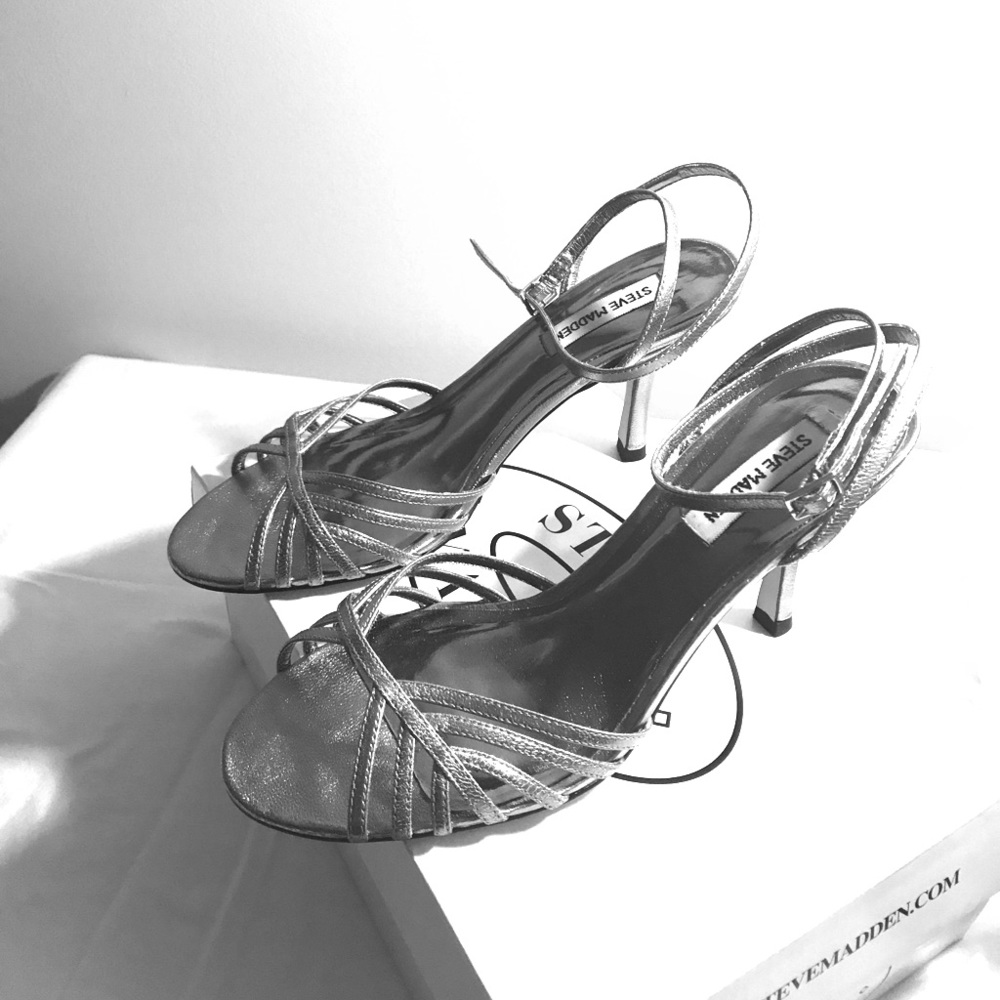 Steve Madden Ivette Pewter Sandal