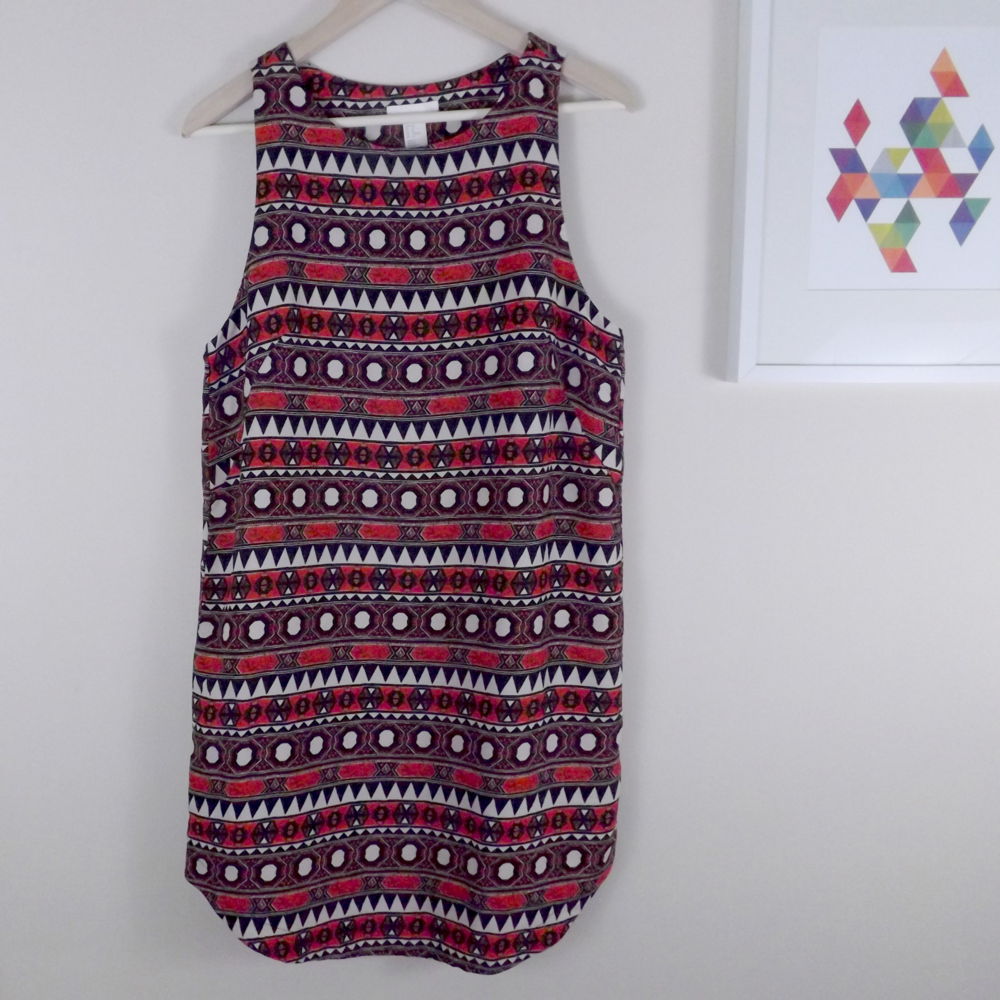 H&M Tribal Print Sheath Dress