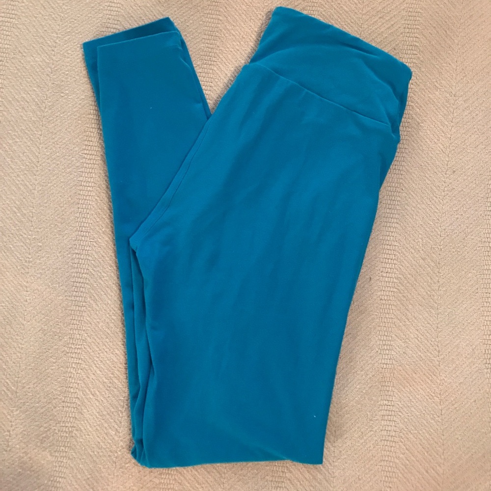 EUC Bright Blue LulaRoe OS Leggings