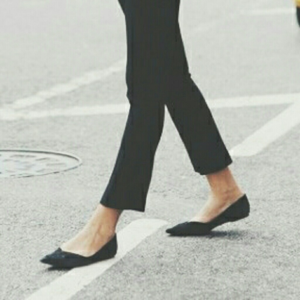 Pointed Black Ballet Flats