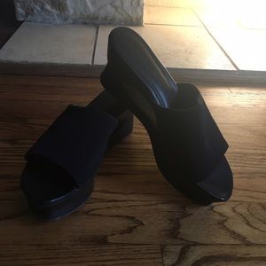 Calvin Klein Black 'Marjory' Slides Sandals