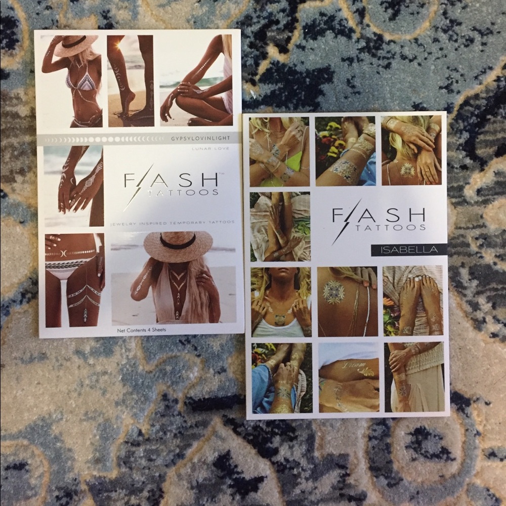 2 packs unopened Flash Tattoos