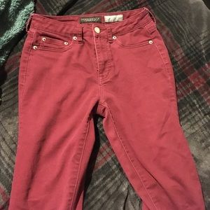 Dark Red Jeans