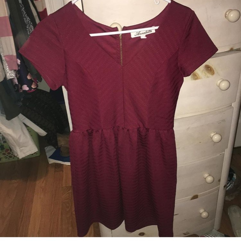 red dress