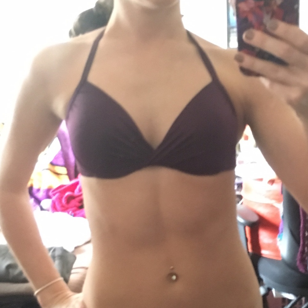 Target Purple Padded Swim Top