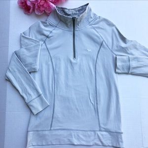 Victoria's Secret PINK quarter-zip pullover.