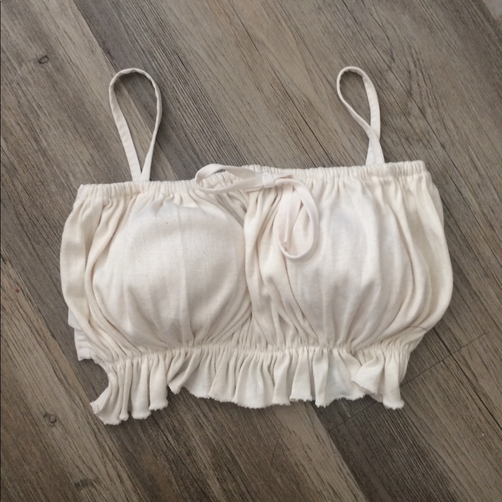 Vintage boho style crop top