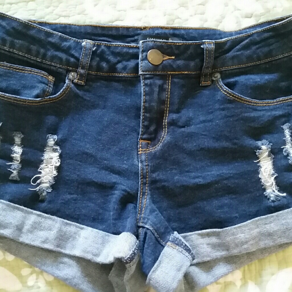 FOREVER 21 Blue denim shorts