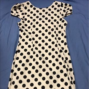 Short Sleeve Polka Dot Dress
