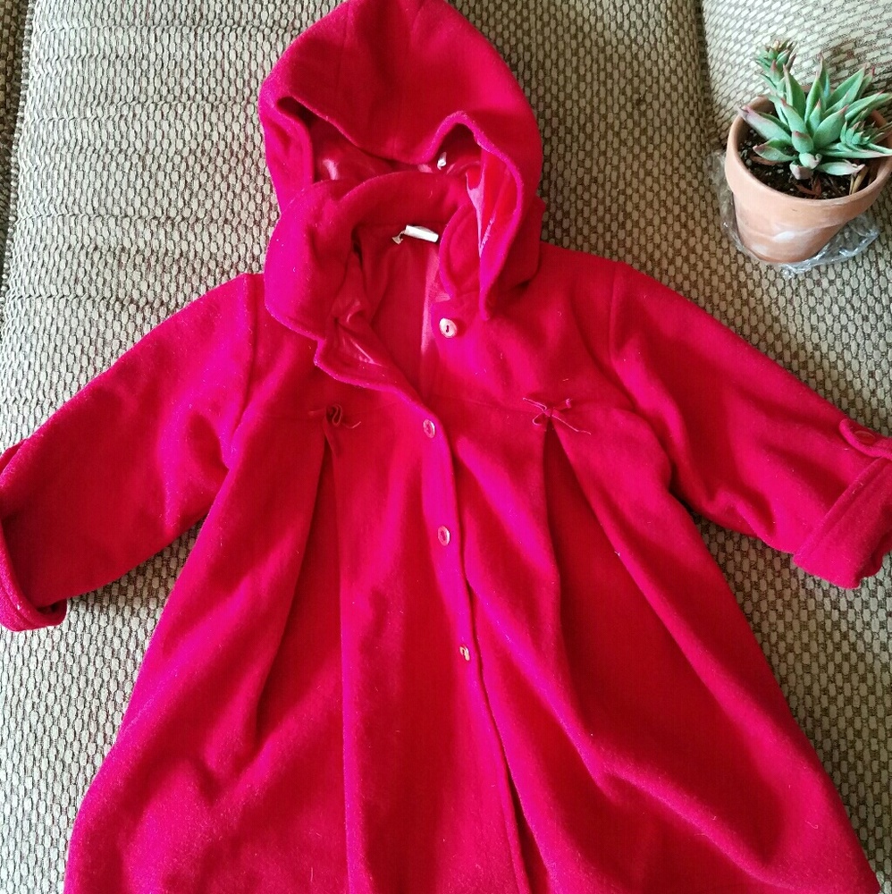 EUC Red Bufi Child Coat
