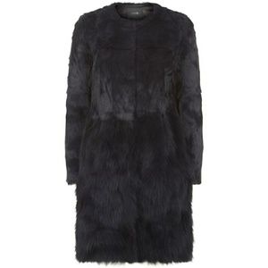 MAJE GLACIERE FUR COAT SIZE 36