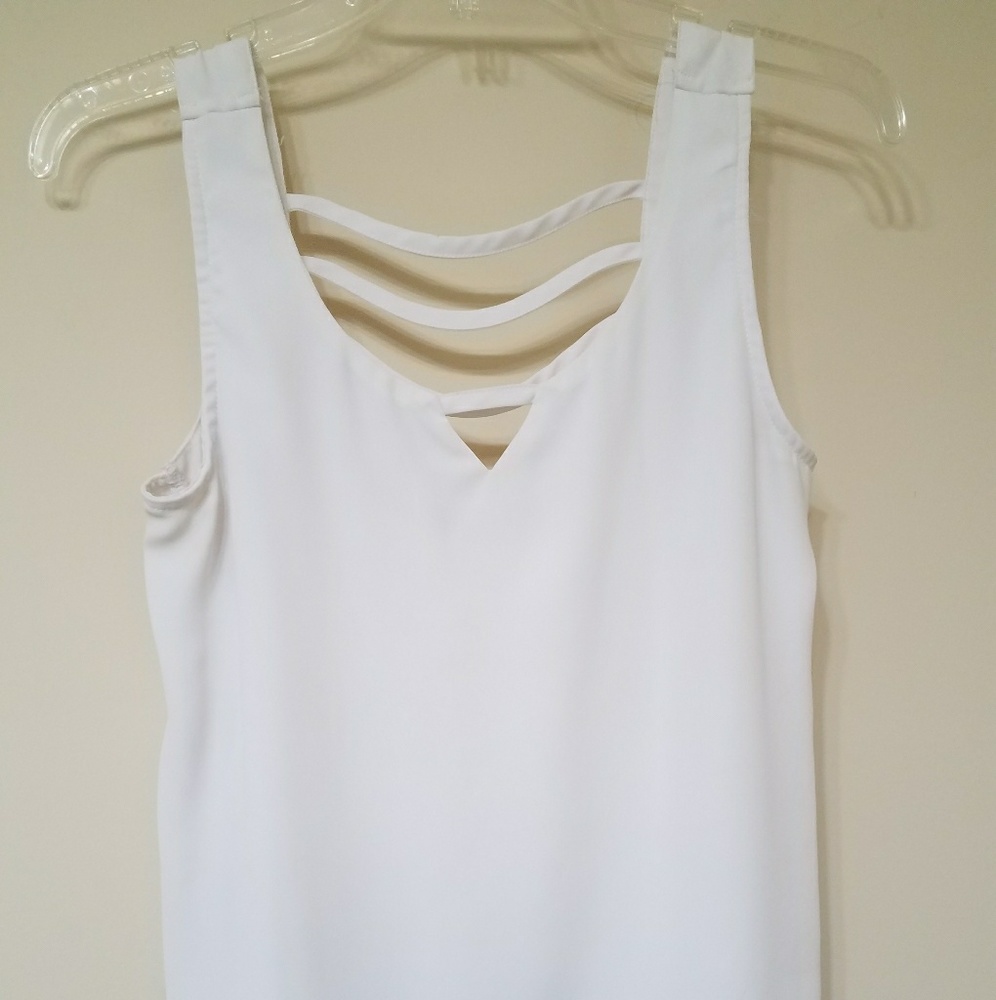 White Flowy Summer Top