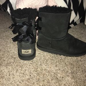 Black Bow Ugg Boots