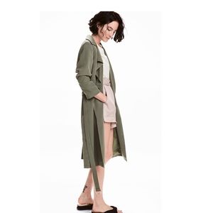 HOST PICK ! H&M-NWT Long Green Khaki TrenchCoat !!