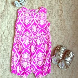 Carter's NWOT Printed Girls Orchid Purple Romper