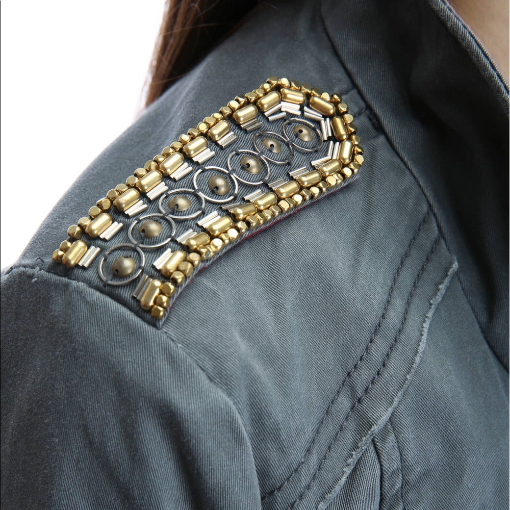 Final $ Free People Shrunken Officer Jacket - Picture 2 of 8