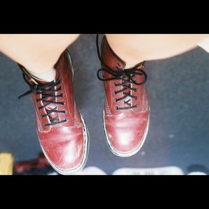 🔥SUMMER SALE🔥 Vintage Dr. Marten Dark Red Boots