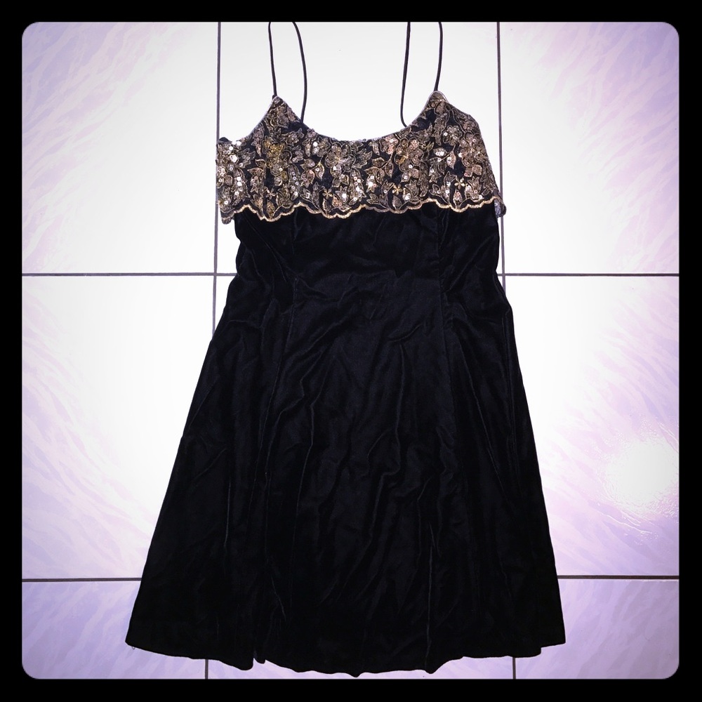 🆑earance... Spaghetti-Strap Evening Mini Dress