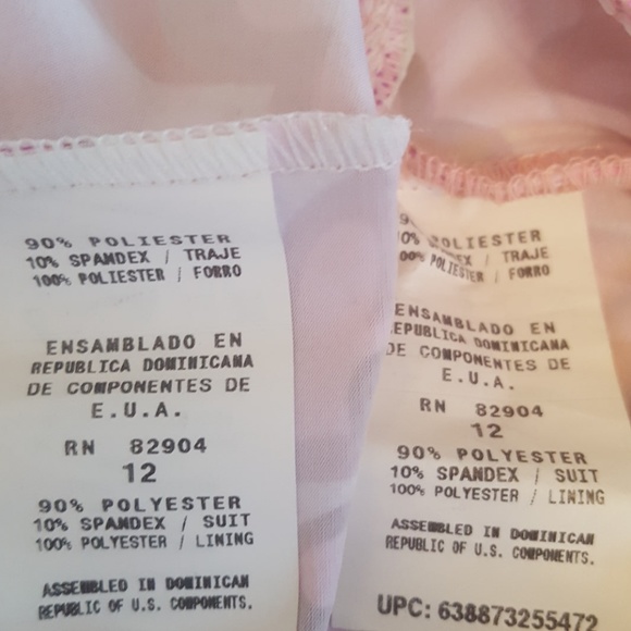 NEW Sparkle Pink Heart Tankini - Picture 5 of 7