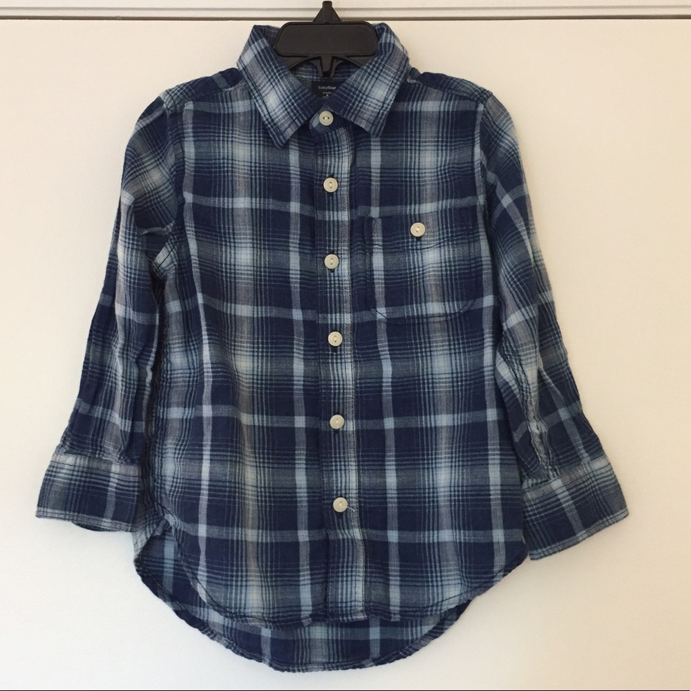 Baby Gap 4t Button Down Plaid Shirt