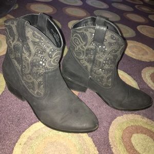 Cowgirl ankle boots