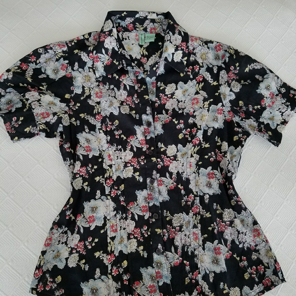 Indian Cotton Floral Blouse