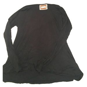 Black long sleeve tunic shirt