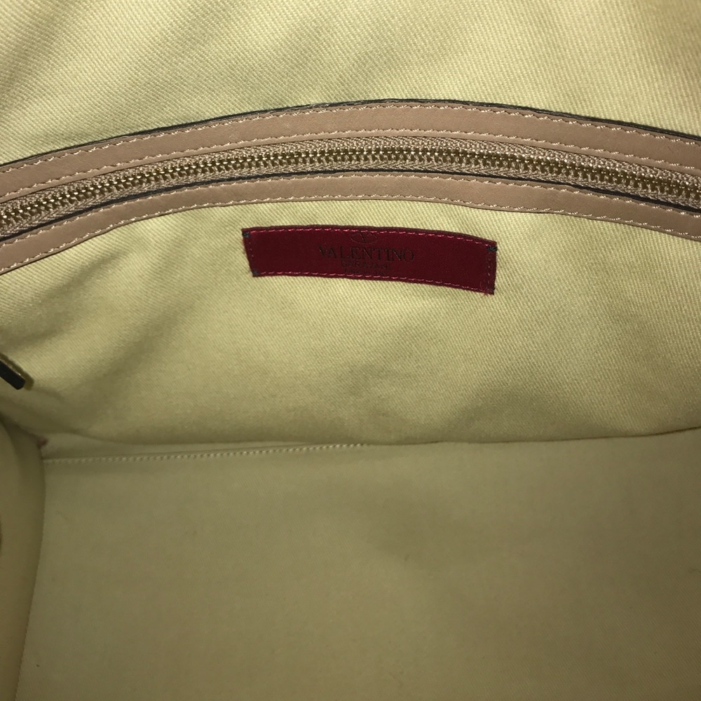 Valentino Dome Studded Taupe Bag - Picture 6 of 8
