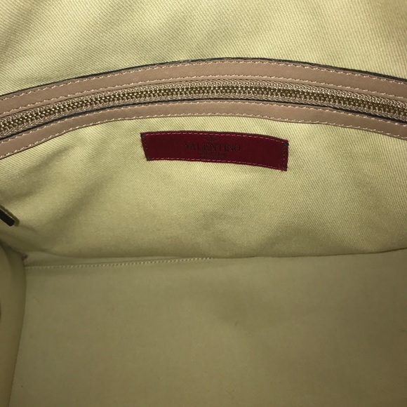 Valentino Dome Studded Taupe Bag - Picture 6 of 8